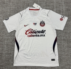 (S-4XL) 26-27 Deportivo Guadalajara Away White Thailand Soccer Jersey AAA-4506