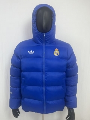 26-27 Real Madrid Color Blue Cotton Coats With Hat-8268