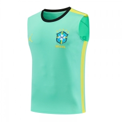 26-27 Brazil Green Thailand Training Soccer Vest-418