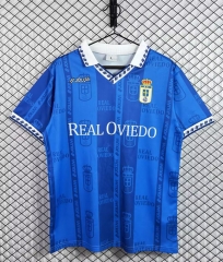Retro Version 97-98 Real Oviedo Home Blue Thailand Soccer Jersey AAA-3257