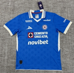 (S-4XL) 26-27 Cruz Azul Home Blue Thailand Soccer Jersey AAA-4506