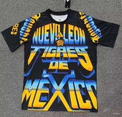 (S-4XL) 26-27 Tigres UANL Yellow&Black Thailand Soccer Training AAA-5378