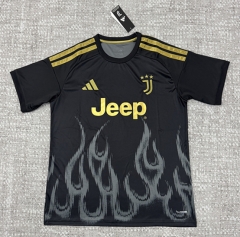 (S-4XL) 26-27 Juventus 2nd Away Black Thailand Soccer Jersey AAA-4506