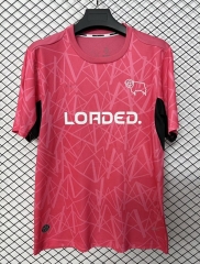 (S-4XL) 26-27 Derby County Away Pink Thailand Soccer Jersey-2044