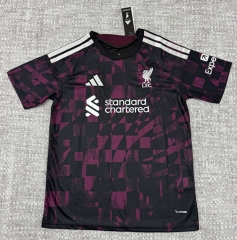 (S-4XL) 26-27 Liverpool 2nd Away Pink&Black Thailand Soccer Jersey AAA-4506