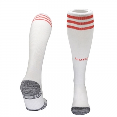 26-27 Manchester United Away White Kids/Youth Soccer Socks