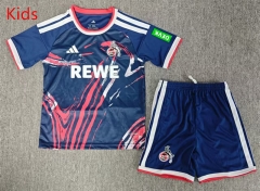 26-27 FC Köln Away Royal Blue Kids/Youth Soccer Uniform-6850