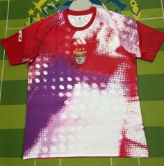 (S-4XL) 26-27 Benfica Red&PurpleThailand Training Soccer Jersey AAA-5303