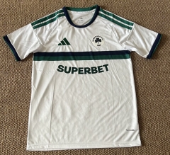 (S-4XL) 26-27 Panathinaikos F.C. Away White Thailand Soccer Jersey AAA-9663