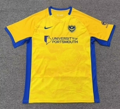 (S-4XL) 26-27 Portsmouth Away Yellow Thailand Soccer Jersey AAA-8025