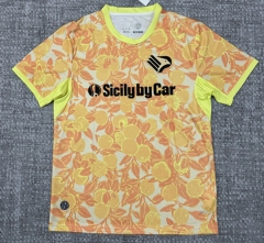 (S-4XL) 26-27 Palermo F.C Away Yellow Thailand Soccer Jersey AAA-4506
