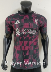 Player Version 26-27 Liverpool 2nd Away Pink&Black Thailand Soccer Jersey AAA-0871