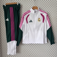 26-27 Real Madrid White Thailand Trench Coat Uniform-2315