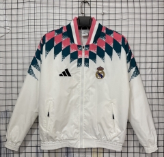 26-27 Real Madrid White Thailand Trench Coats-8268