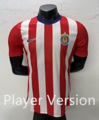 (S-3XL) Player Version 26-27 Deportivo Guadalajara Red&White Thailand Soccer Training Jersey AAA-5668