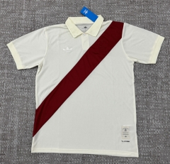 (S-4XL) 26-27 125th Anniversary Edition River Plate Beige Thailand Soccer Jersey AAA-4506