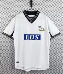 Retro Version 99-01 Derby County Home White Thailand Soccer Jersey-3257