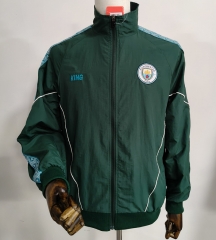 26-27 Manchester City Green Thailand Trench Coat-0255