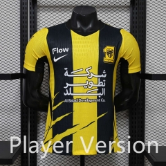 (S-3XL) Player Version 26-27 Al Ittihad Saudi Home Yellow&Black Thailand Soccer Jersey AAA-888