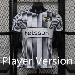 (S-3XL) Player Version 26-27 Boca Juniors Away White&Blue Thailand Soccer Jersey AAA-888