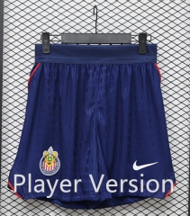 (S-3XL) Player Version 26-27 Deportivo Guadalajara Home Royal Blue Thailand Soccer Shorts-888