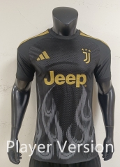Player Version 26-27 Juventus 2nd Away Black Thailand Soccer Jersey AAA-0871