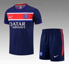 26-27 PSG Royal Blue Thailand Soccer Uniform-418