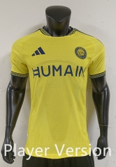 Player Version 26-27 Al-Nassr FC Home Yellow Thailand Soccer Jersey AAA-0871