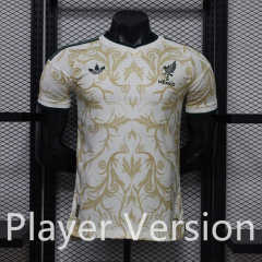 (S-3XL) Player Version 26-27 Special Version Mexico White&Yellow Thailand Soccer Jersey AAA-888