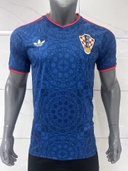 26-27 Croatia Away Blue Thailand Soccer Jersey AAA-9809