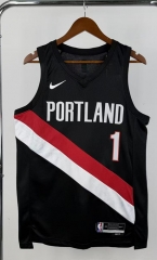 2026 Portland Trail Blazers Black #1 NBA Jersey-311