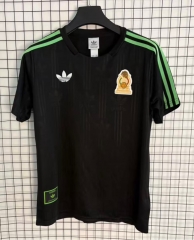 (S-4XL) 26-27 Special Jacquard Version Mexico Black Thailand Soccer Jersey AAA-0009