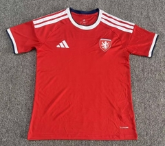 (S-4XL) 27-28 Czech Republic Home Red Thailand Soccer Jersey AAA-0377