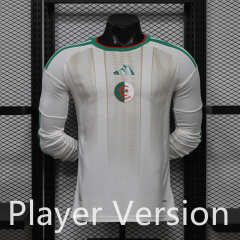 Player Version 26-27 Algeria Away White LS Thailand Soccer Jersey AAA-888