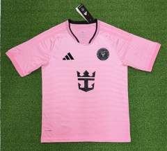 (S-4XL) 26-27 Inter Miami CF Home Pink Thailand Soccer Jersey AAA-403