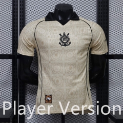 Player Version 26-27 116th Anniversary Edition Corinthians Yellow Thailand Soccer Jersey AAA-888