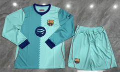 Without Brand Logo 26-27 Barcelona 2nd Away Green LS Soccer Uniform-8573