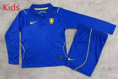 26-27 Chelsea Home Blue Kids/Youth LS Soccer Uniform-7209