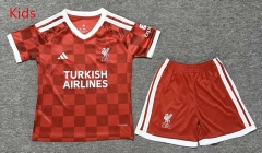 27-28 Liverpool Home Red Kids/Youth Soccer Uniform-6149