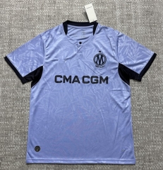 (S-4XL) 26-27 Olympique de Marseille 2nd Away Purple Thailand Soccer Jersey AAA-4506
