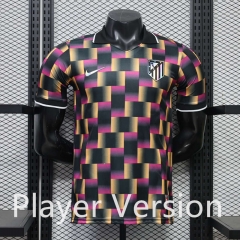 (S-3XL) Player Version 26-27 Casual Version Atletico Madrid Black&Pink Thailand Soccer Jersey AAA-888