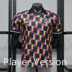 (S-3XL) Player Version 26-27 Casual Version Atletico Madrid Black&Pink Thailand Soccer Jersey AAA-888