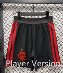 (S-4XL) Player Version 26-27 Flamengo Home Black Thailand Soccer Shorts-4285