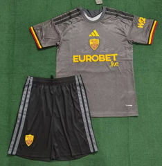 26-27 Roma 2nd Away Light Grey Soccer Uniform-3454