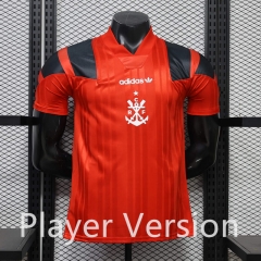 (S-3XL) Player Version 26-27 Retro Casual Version Flamengo Red Thailand Soccer Jersey AAA-888