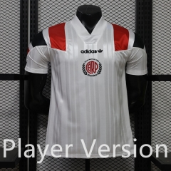 (S-3XL) Player Version 26-27 Retro Casual Version River Plate White Thailand Soccer Jersey AAA-888