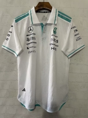 (S-5XL) 2026 Mercedes White Formula One Racing Suit