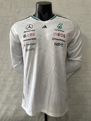 (S-3XL) 2026 Mercedes White LS Formula One Racing Suit