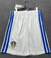26-27 Leeds United Home White Thailand Soccer Shorts