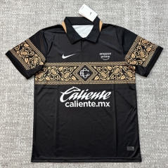 (S-4XL) 26-27 Deportivo Guadalajara 2nd Away Black Thailand Soccer Jersey AAA-4506
